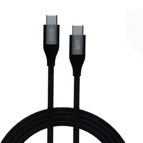 کابل شارژ کنفی USB-C به USB-C کیو سی وای مدل DC21 توان 60 وات  طول 1.2 متر