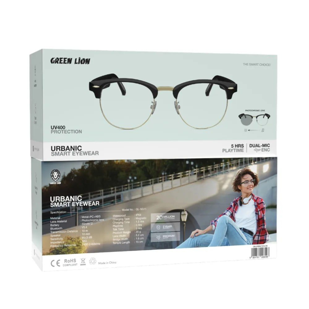 عینک هوشمند اوربانیک گرین Green Lion Urbanic Smart Eyewear