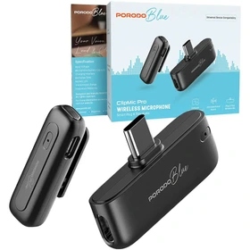 میکروفون بی‌سیم دو تایی پرودو مدل Blue Professional PBMX2CBK