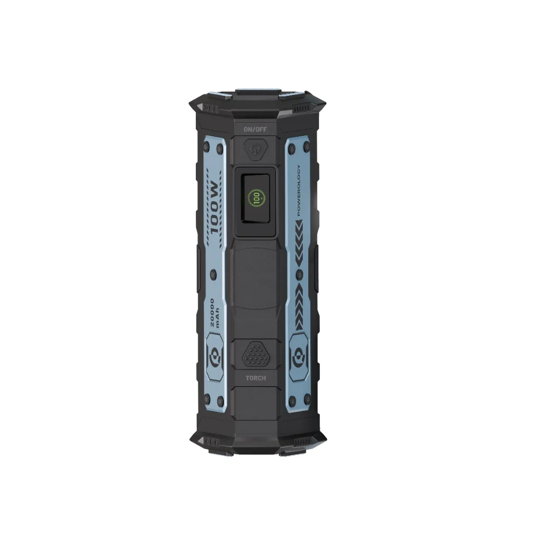 پاوربانک پاورولوژی مدل TorchPower PPBCHA91BK ظرفیت 20000 میلی آمپر ساعت