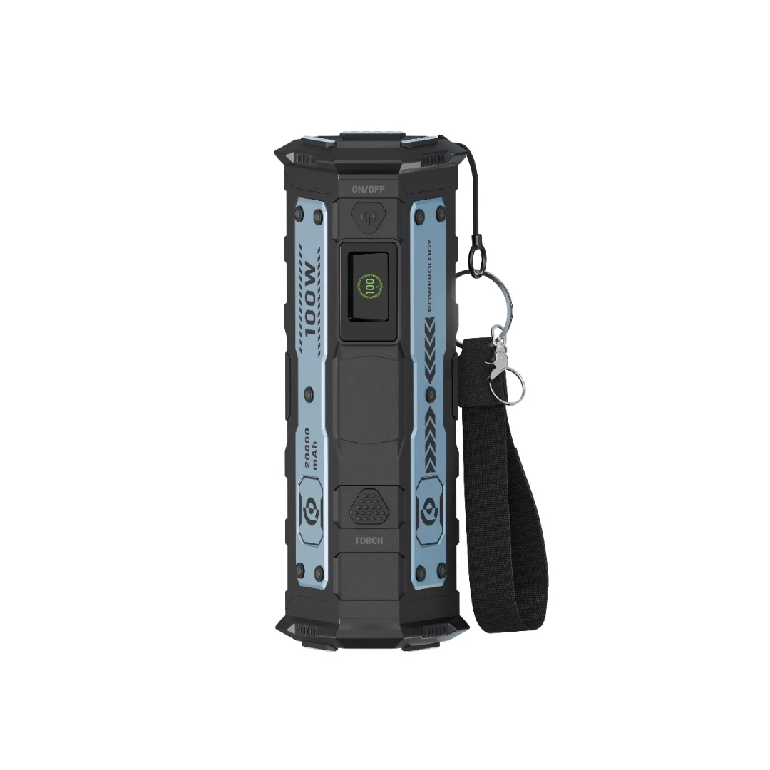 پاوربانک پاورولوژی مدل TorchPower PPBCHA91BK ظرفیت 20000 میلی آمپر ساعت