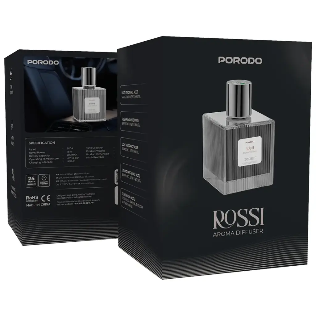 خوشبو کننده هوا آروما Rossi PDLFSTD2B ظرفیت ۵۰۰ میلی‌لیتر