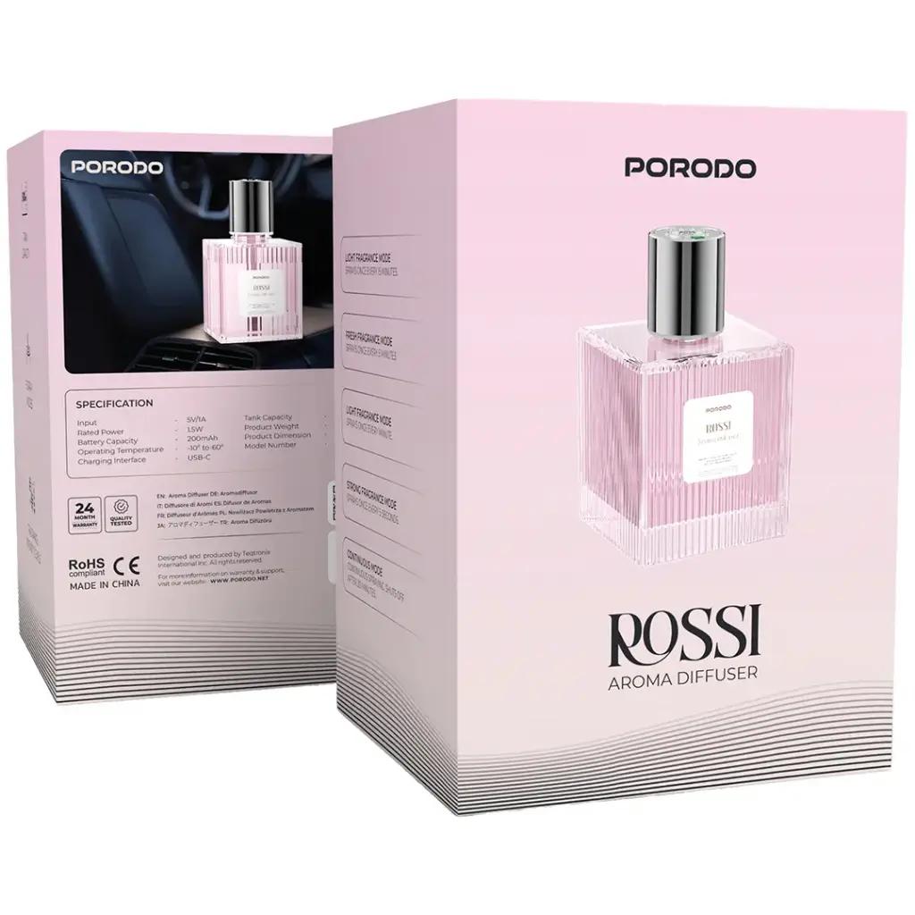 خوشبو کننده هوا آروما Rossi PDLFSTD2B ظرفیت ۵۰۰ میلی‌لیتر